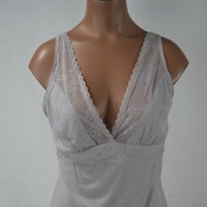 Gilligan & O'Malley Lace Modal Nursing Tank sz M